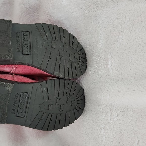 Smoky MOUNTAIN Pink Suede Boots With Fringe, Size 5 Toddler - Picture 4 of 4